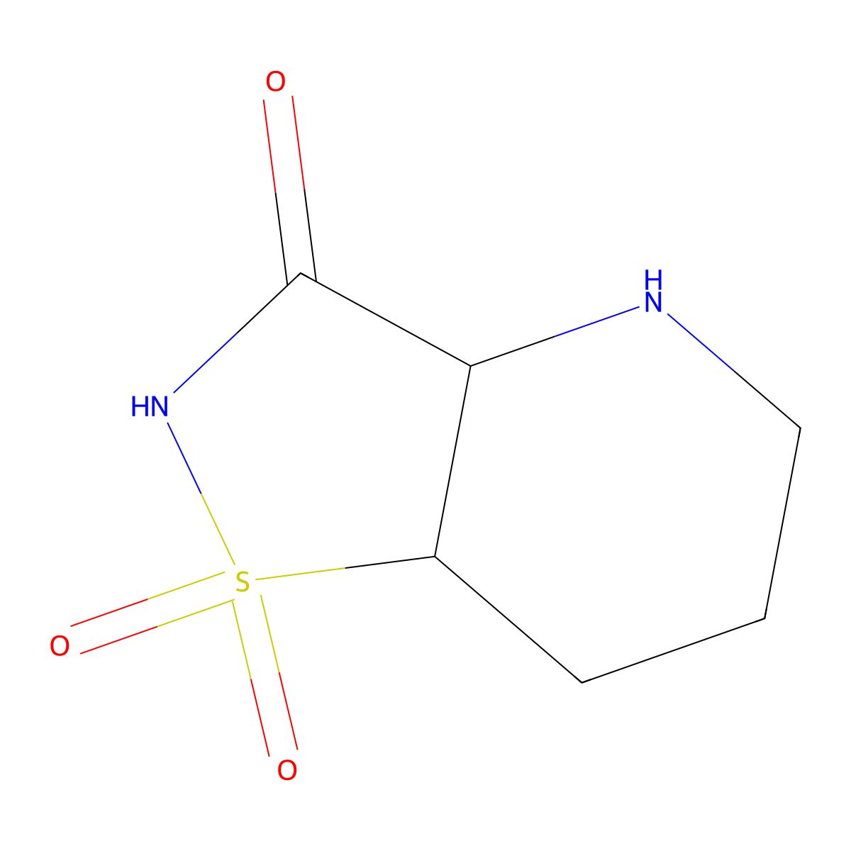 rac-(3aR,7aR)-octahydro-1lambda6-[1,2]thiazolo[4,5-b]pyridine-1,1,3-trione molecular structure, CAS 1932021-59-4