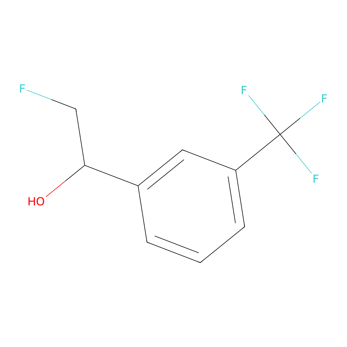 (1S)-2-fluoro-1-[3-(trifluoromethyl)phenyl]ethan-1-ol molecular structure, CAS 1932026-17-9