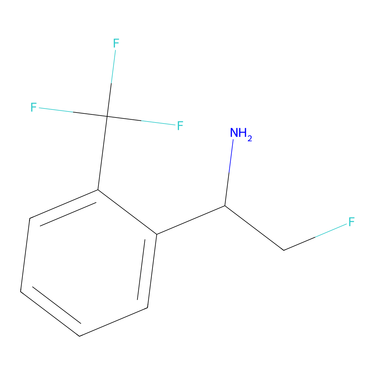 (R)-2-Fluoro-1-(2-(trifluoromethyl)phenyl)ethan-1-amine molecular structure, CAS 1932027-67-2