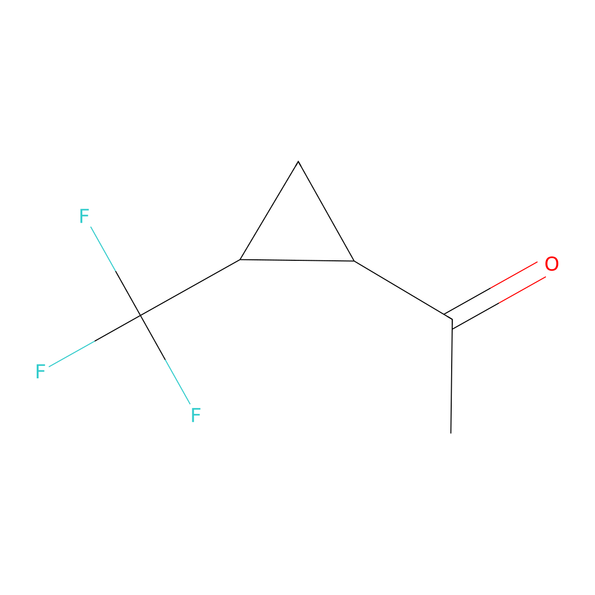 1-[(1S,2S)-2-(trifluoromethyl)cyclopropyl]ethan-1-one molecular structure, CAS 1932033-20-9