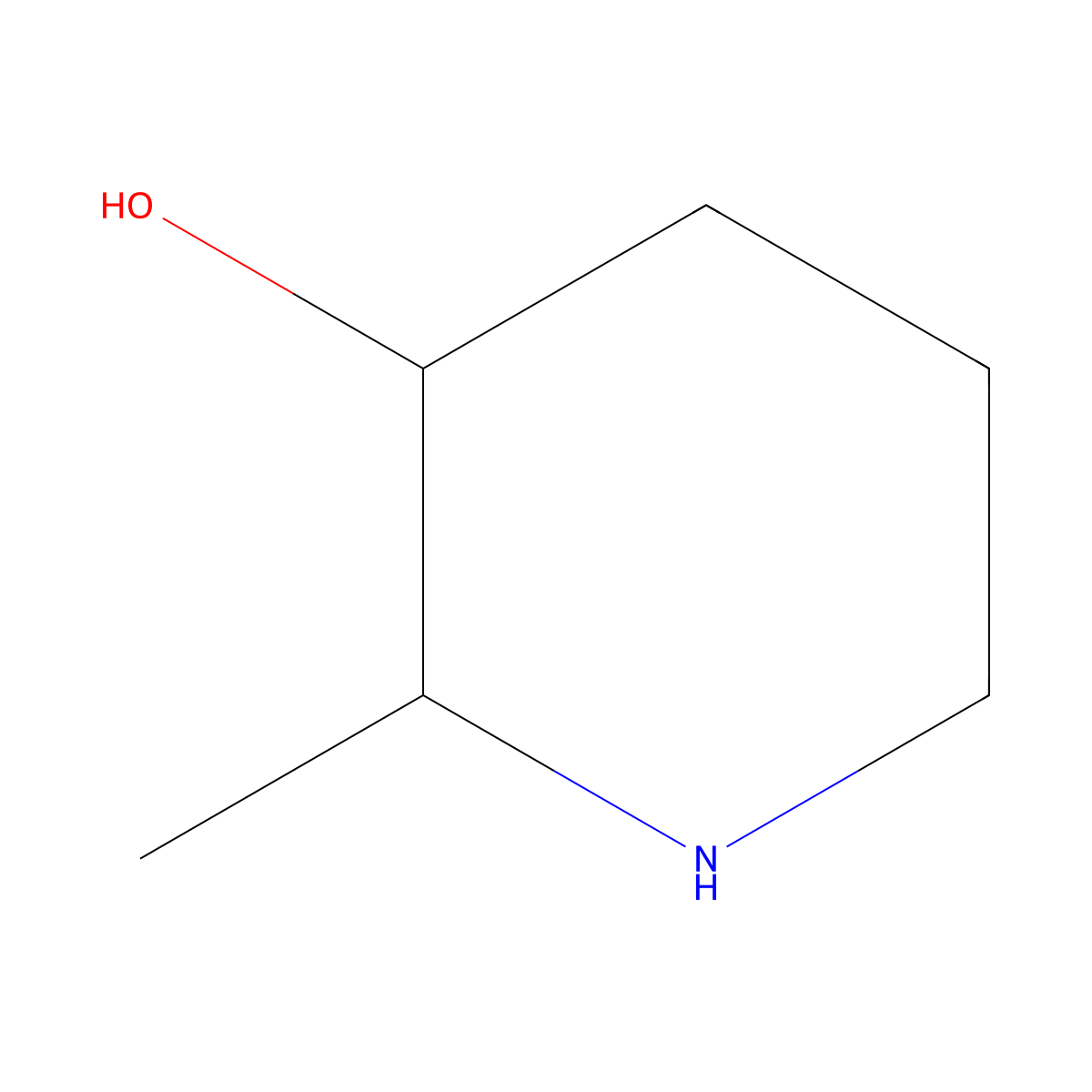 (2R,3R)-2-Methylpiperidin-3-OL molecular structure, CAS 1932047-07-8