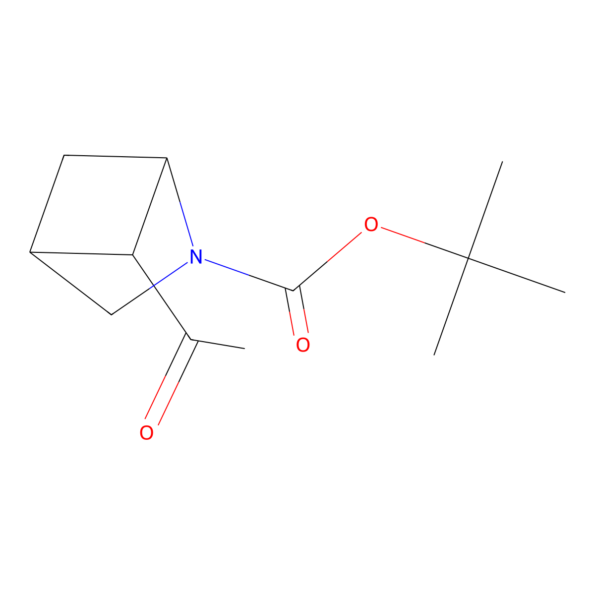 tert-butyl (1S,4R,5R)-5-acetyl-2-azabicyclo[2.1.1]hexane-2-carboxylate molecular structure, CAS 1932072-84-8