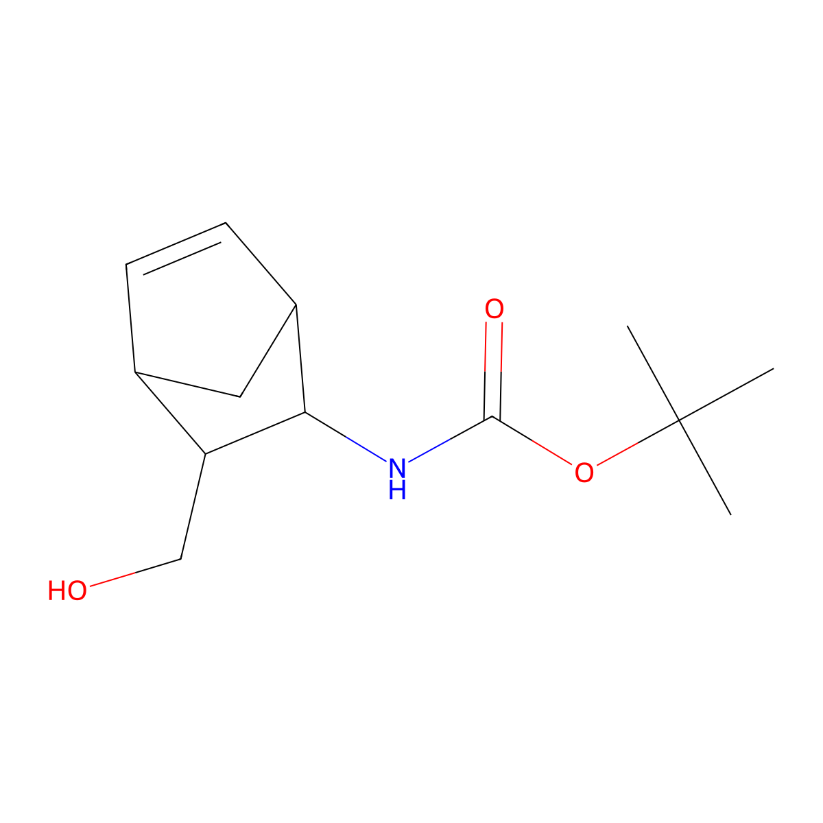 [(1R,2R,3S,4S)-3-(Boc-amino)bicyclo[2.2.1]hept-5-en-2-yl]methanol molecular structure, CAS 1932073-79-4