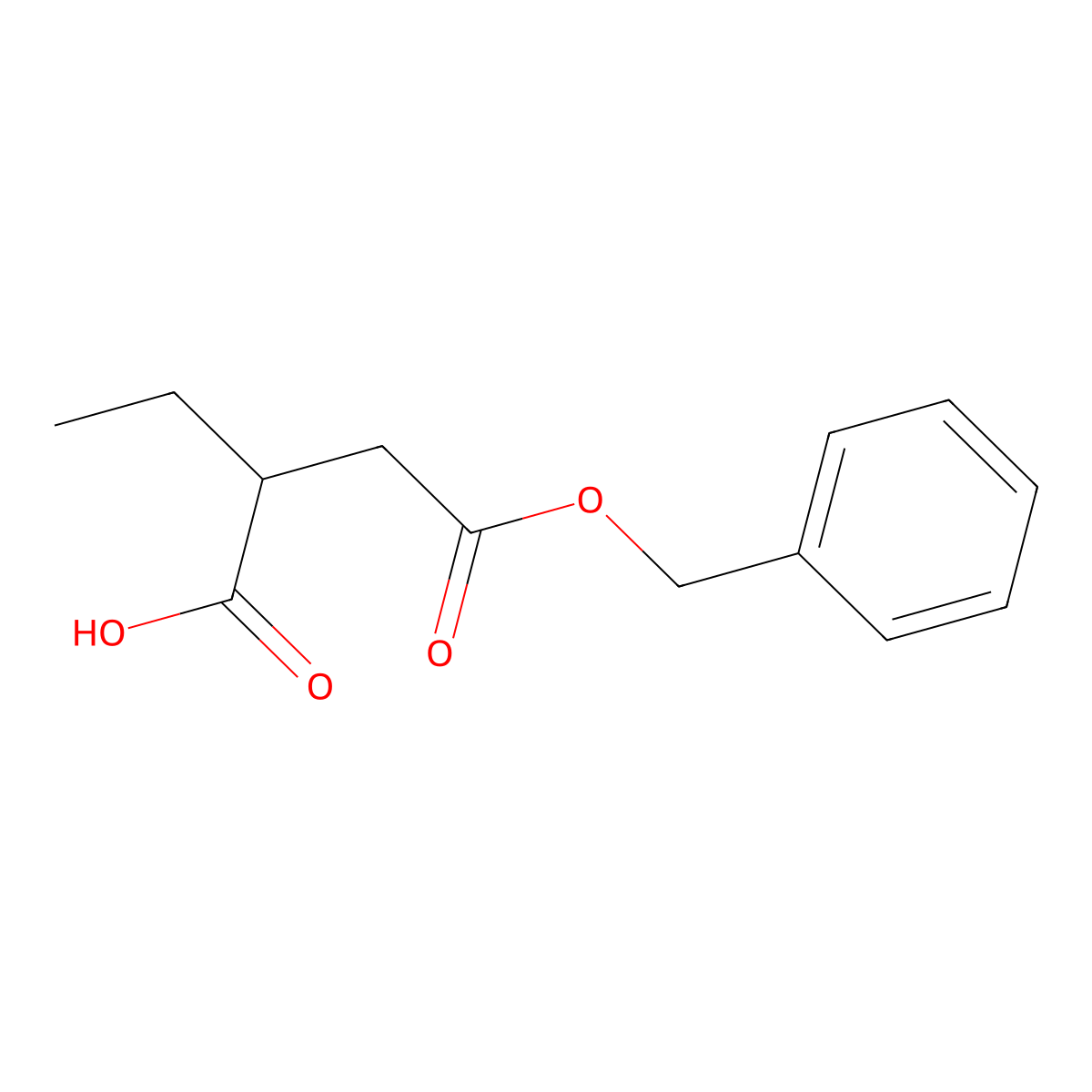 (S)-4-(Benzyloxy)-2-ethyl-4-oxobutanoic acid molecular structure, CAS 1932079-11-2