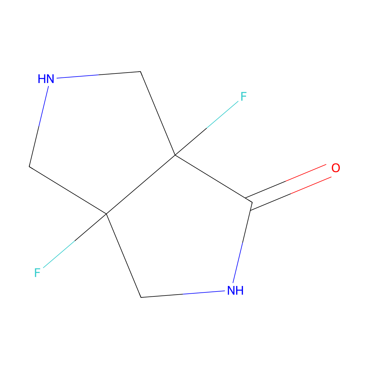 (3aS,6aR)-3a,6a-difluorohexahydropyrrolo[3,4-c]pyrrol-1(2H)-one molecular structure, CAS 1932083-42-5
