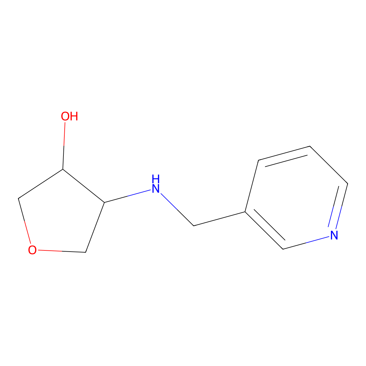 (3S,4R)-4-{[(pyridin-3-yl)methyl]amino}oxolan-3-ol molecular structure, CAS 1932086-67-3