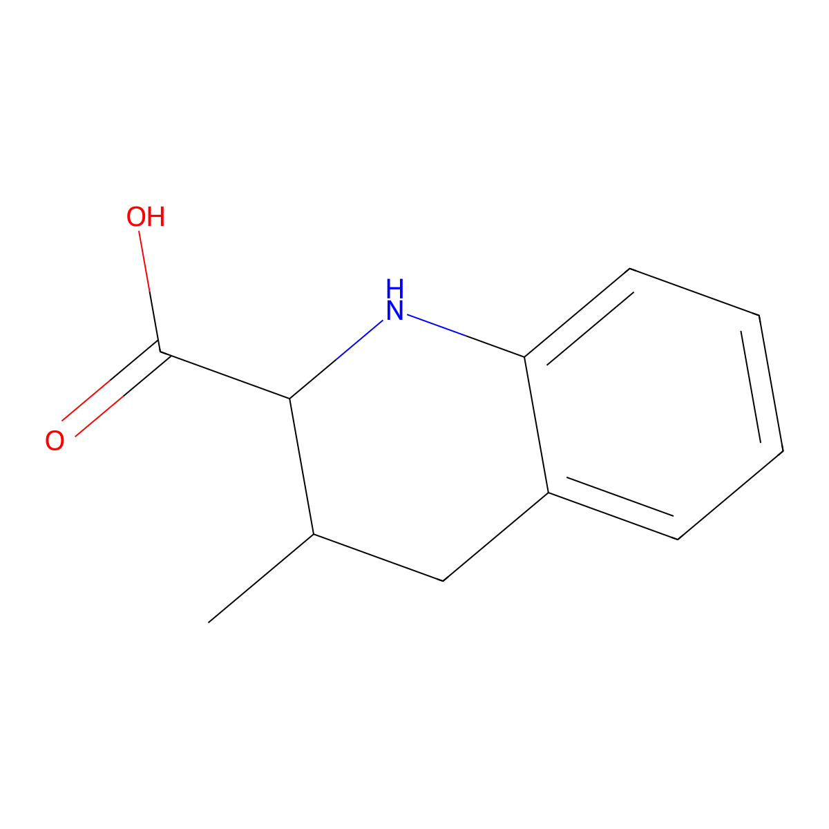 rac-(2R,3S)-3-methyl-1,2,3,4-tetrahydroquinoline-2-carboxylic acid molecular structure, CAS 1932106-89-2