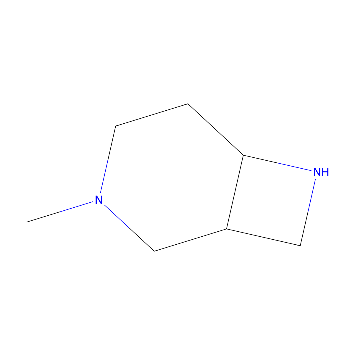 (1R,6S)-3-Methyl-3,7-diazabicyclo[4.2.0]octane molecular structure, CAS 1932110-29-6