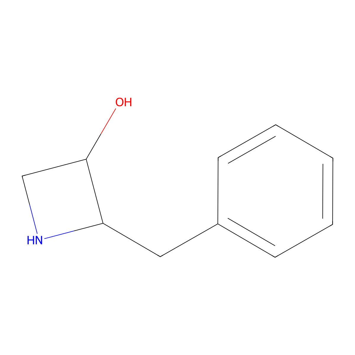 (2R,3S)-2-benzylazetidin-3-ol molecular structure, CAS 1932128-73-8