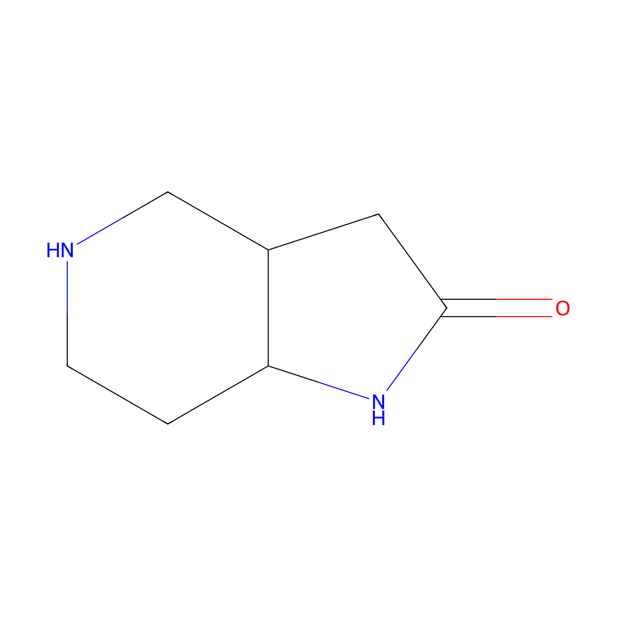(3AR,7aS)-octahydro-2H-pyrrolo[3,2-c]pyridin-2-one molecular structure, CAS 1932154-14-7