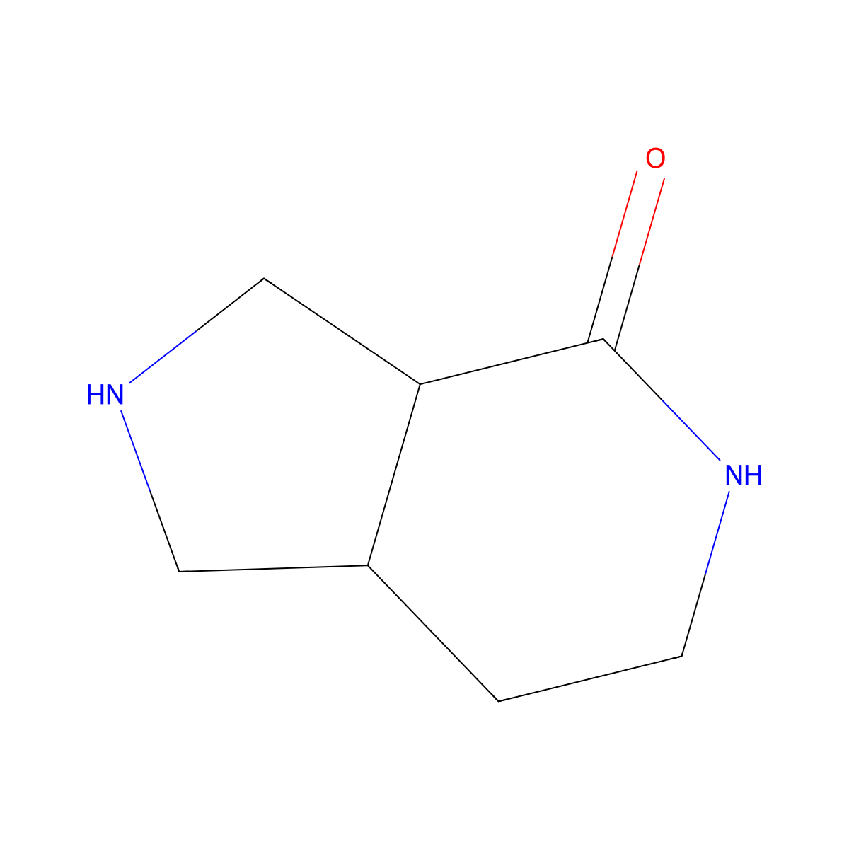 (3aR,7aS)-1,2,3,3a,5,6,7,7a-octahydropyrrolo[3,4-c]pyridin-4-one molecular structure, CAS 1932161-72-2