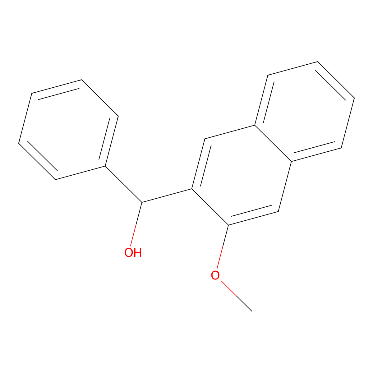 (3-Methoxynaphthalen-2-yl)(phenyl)methanol molecular structure, CAS 193217-17-3