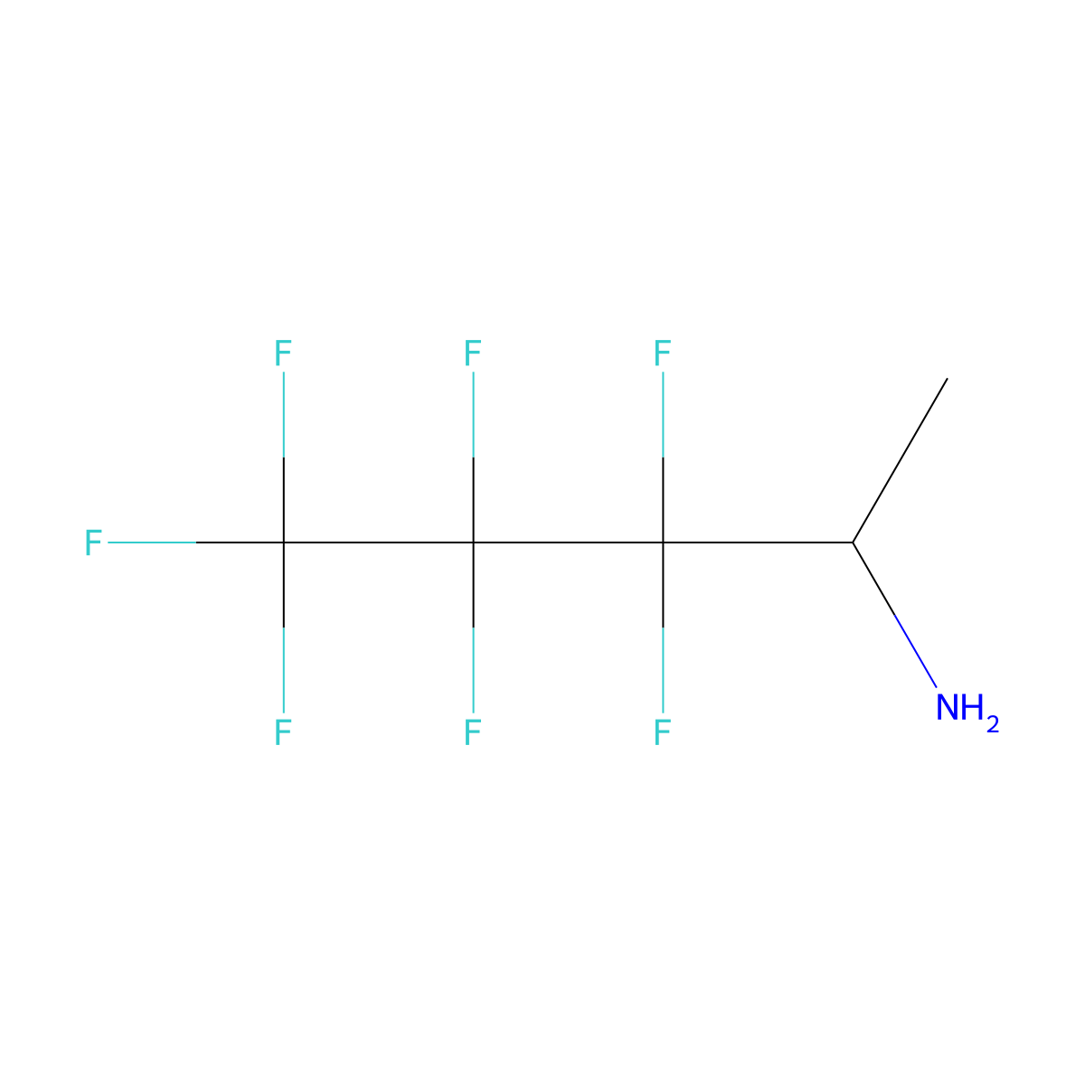 (2S)-3,3,4,4,5,5,5-heptafluoropentan-2-amine molecular structure, CAS 1932171-36-2
