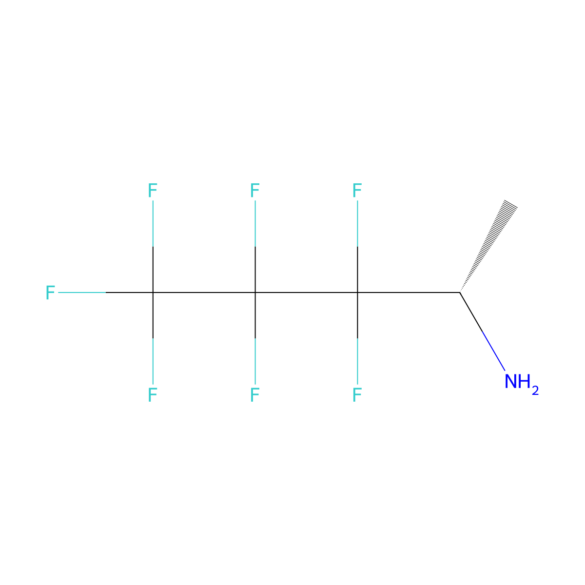 (2S)-3,3,4,4,5,5,5-heptafluoropentan-2-amine molecular structure, CAS 1932171-36-2