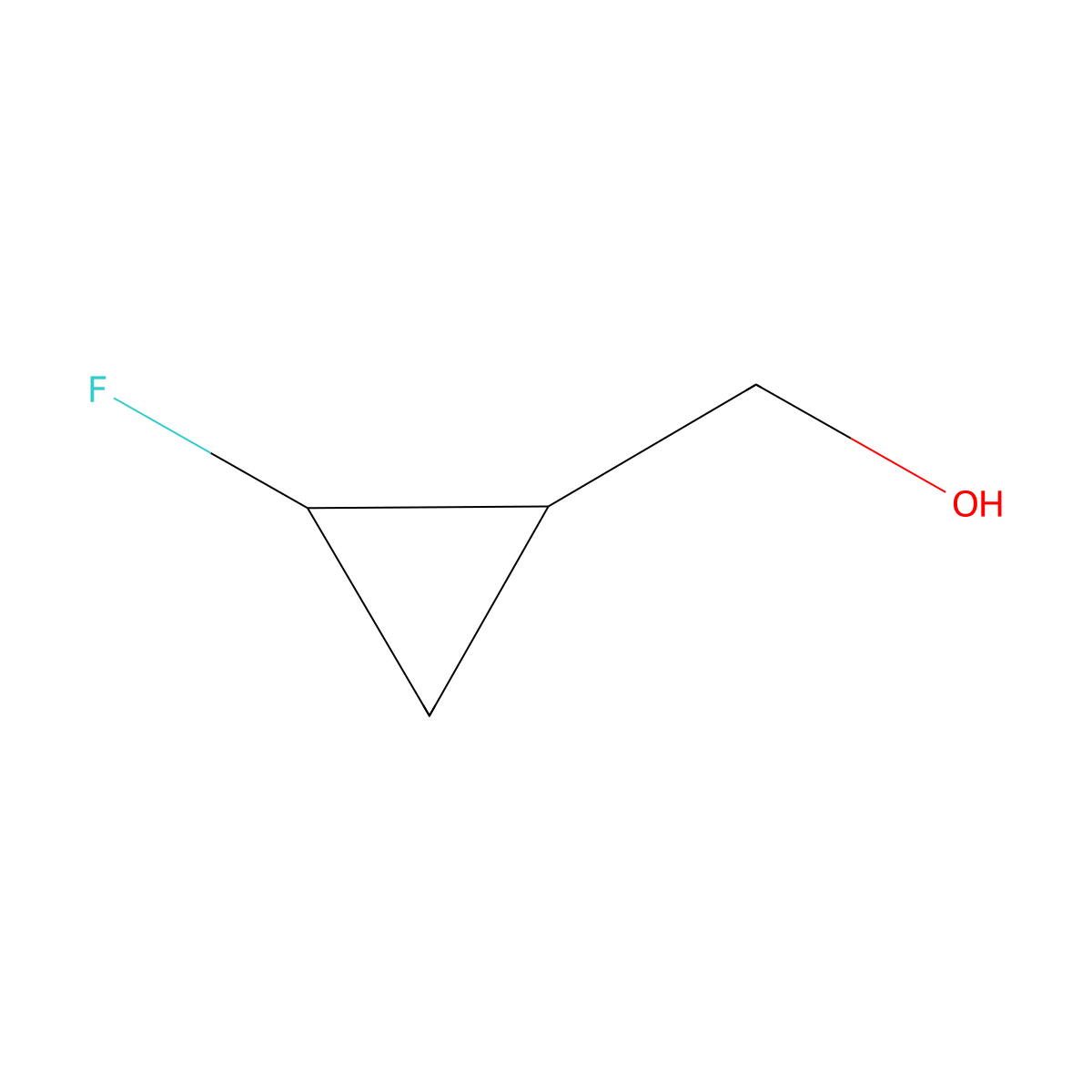 ((1R,2R)-2-Fluorocyclopropyl)methanol molecular structure, CAS 1932173-81-3