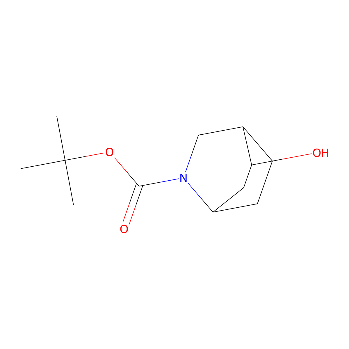 tert-butyl (1S,4S,5R)-5-hydroxy-2-azabicyclo[2.2.2]octane-2-carboxylate molecular structure, CAS 1932186-22-5