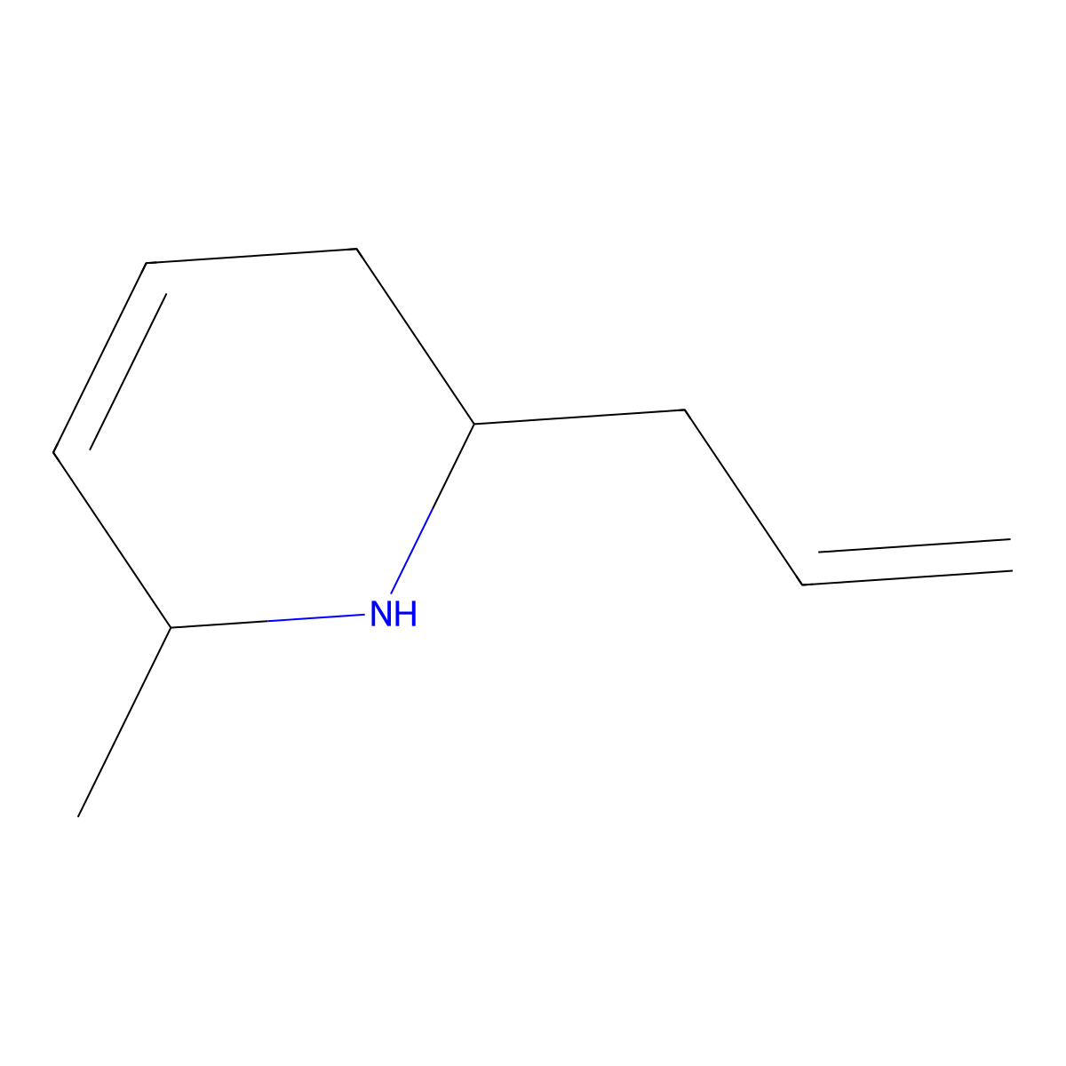 rac-(2R,6R)-2-allyl-6-methyl-1,2,3,6-tetrahydropyridine molecular structure, CAS 1932187-90-0