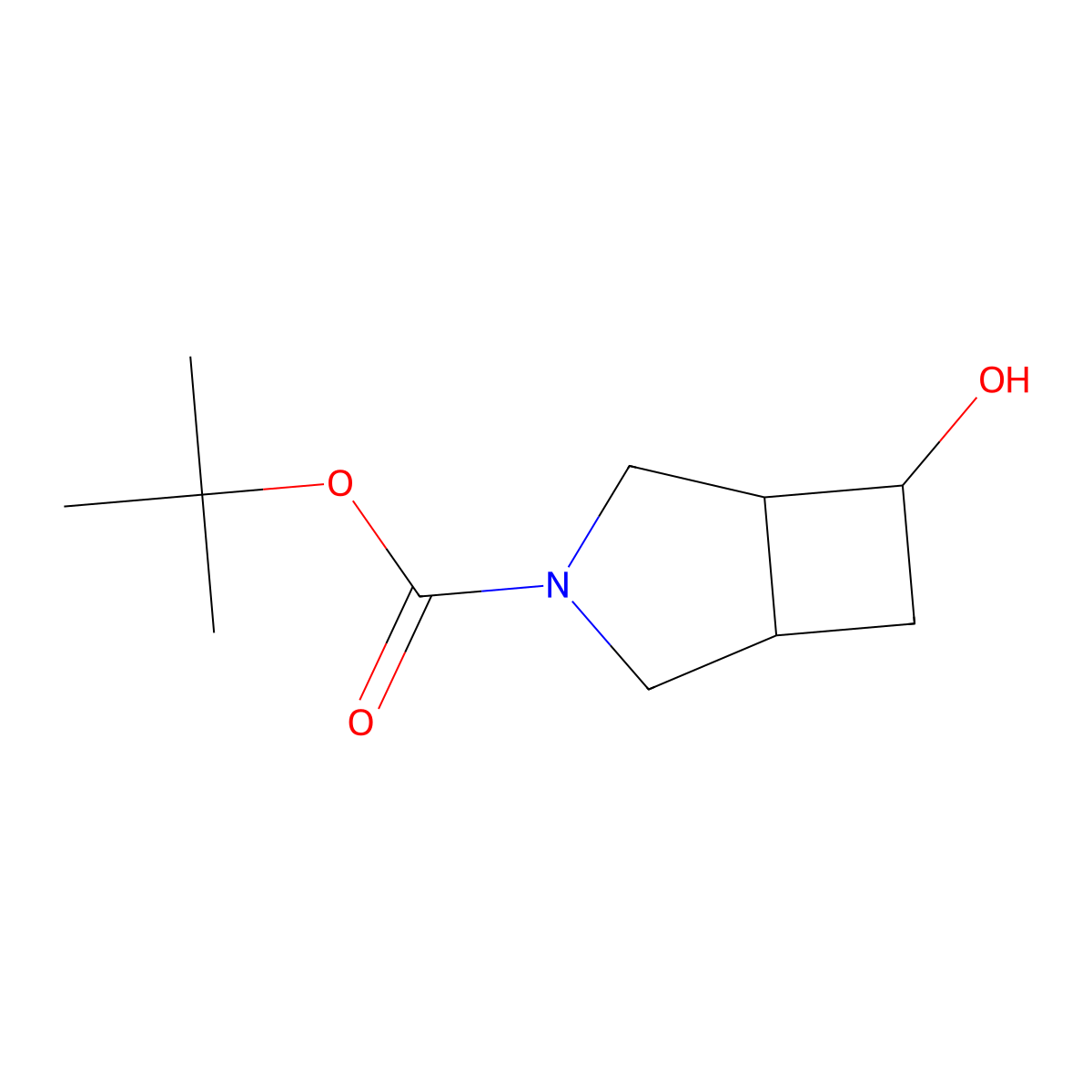 Tert-butyl (1R,5S,6S)-6-hydroxy-3-azabicyclo[3.2.0]heptane-3-carboxylate molecular structure, CAS 1932192-67-0