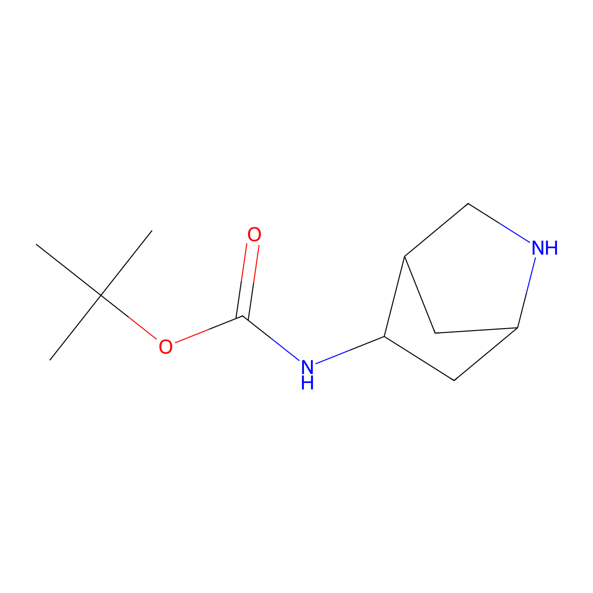 tert-butyl N-[(1R,4R,5S)-2-azabicyclo[2.2.1]heptan-5-yl]carbamate molecular structure, CAS 1932203-04-7