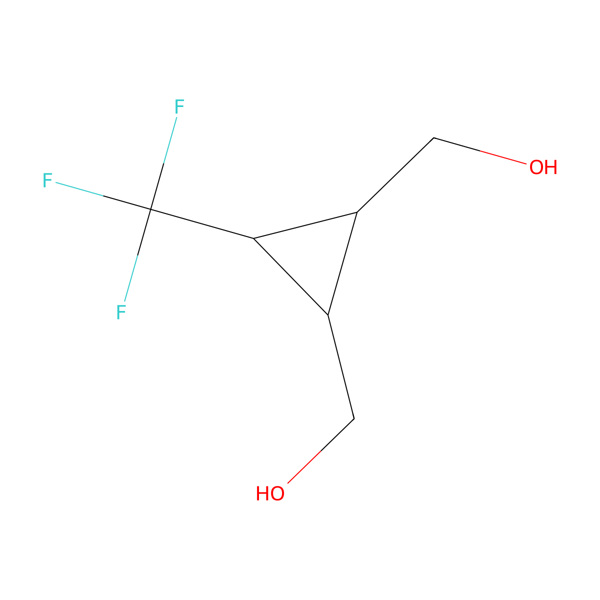 [(1S,2S)-2-(hydroxymethyl)-3-(trifluoromethyl)cyclopropyl]methanol molecular structure, CAS 1932226-47-5