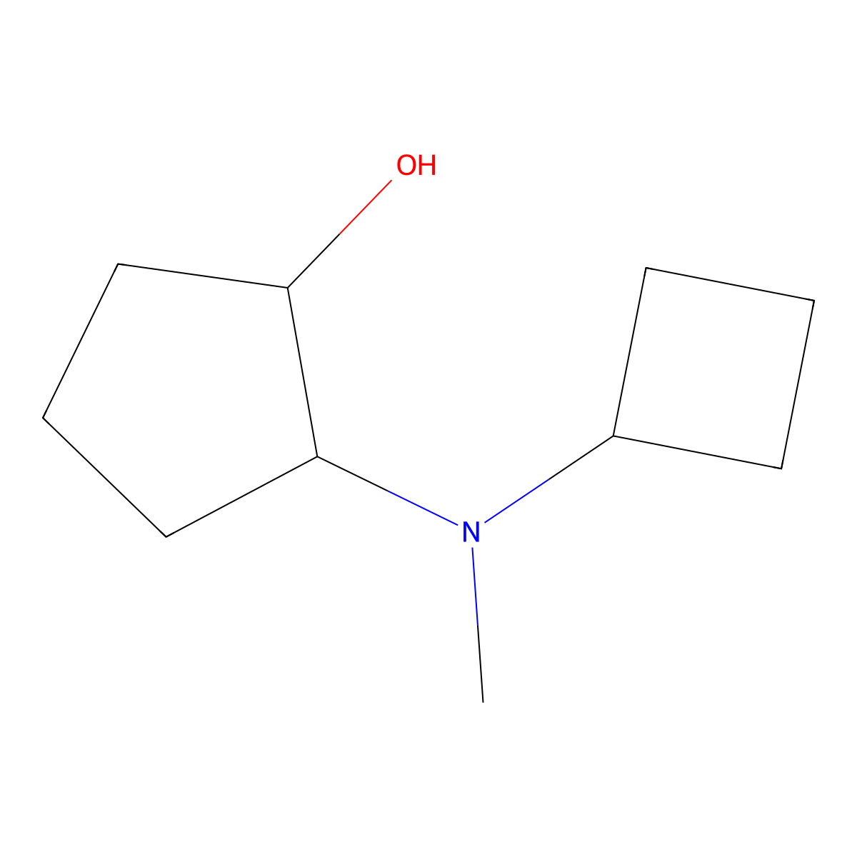 (1R,2R)-2-[cyclobutyl(methyl)amino]cyclopentan-1-ol molecular structure, CAS 1932227-04-7