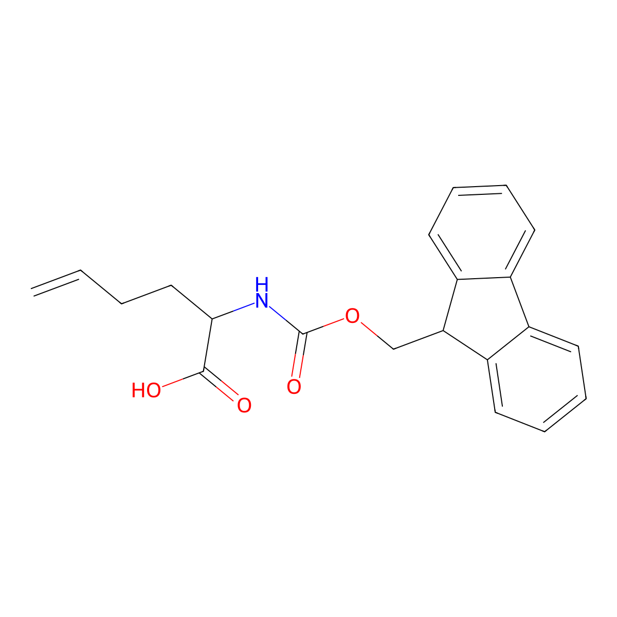2-({[(9H-fluoren-9-yl)methoxy]carbonyl}amino)hex-5-enoic acid molecular structure, CAS 193223-97-1