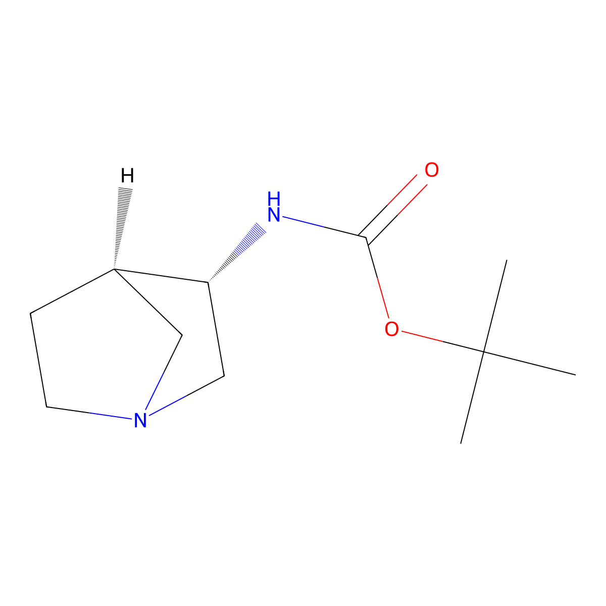 (1S,3S,4R)-(1-Aza-bicyclo[2.2.1]hept-3-yl)-carbamic acid tert-butyl ester molecular structure, CAS 1932237-49-4