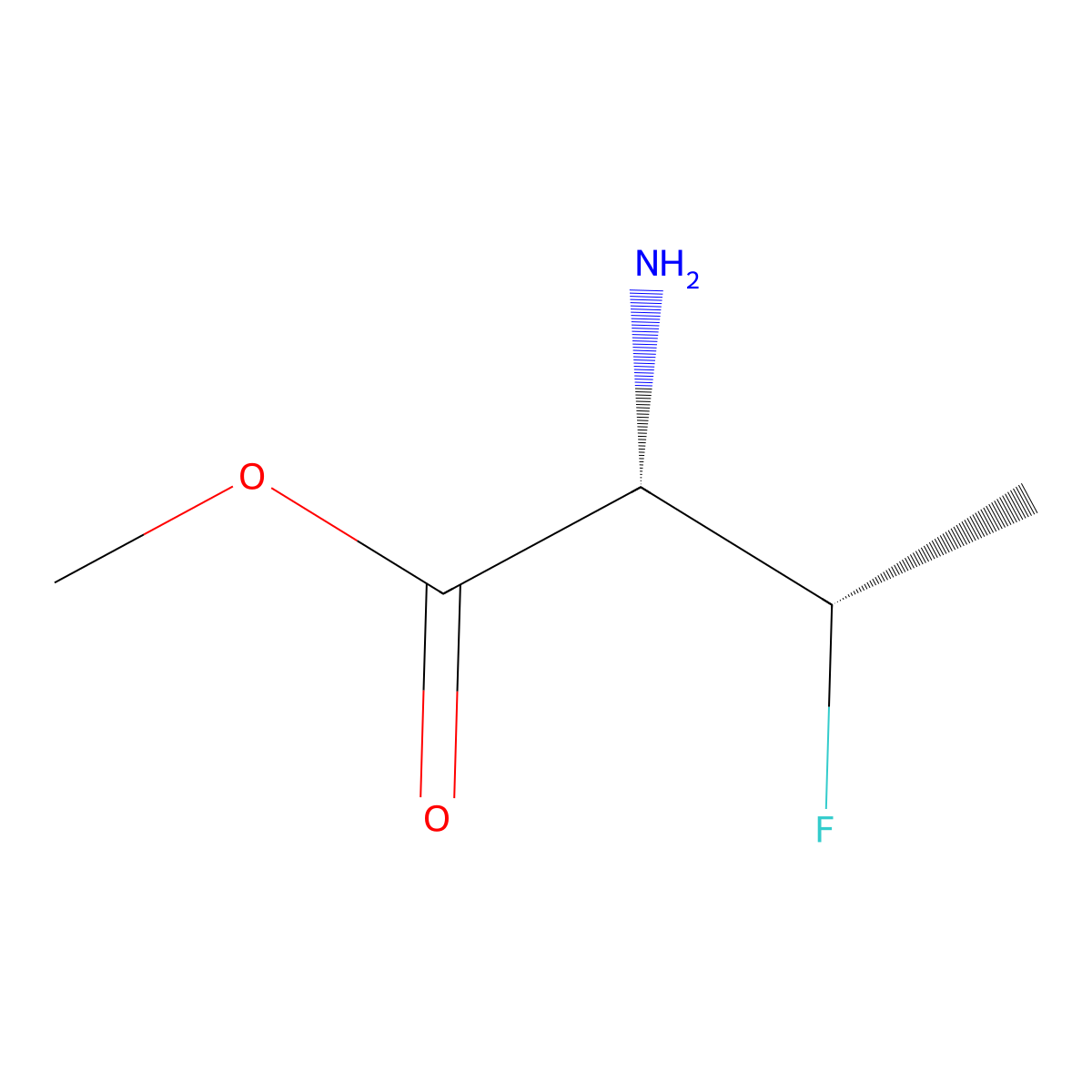 methyl (2S,3S)-2-amino-3-fluorobutanoate molecular structure, CAS 1932252-70-4