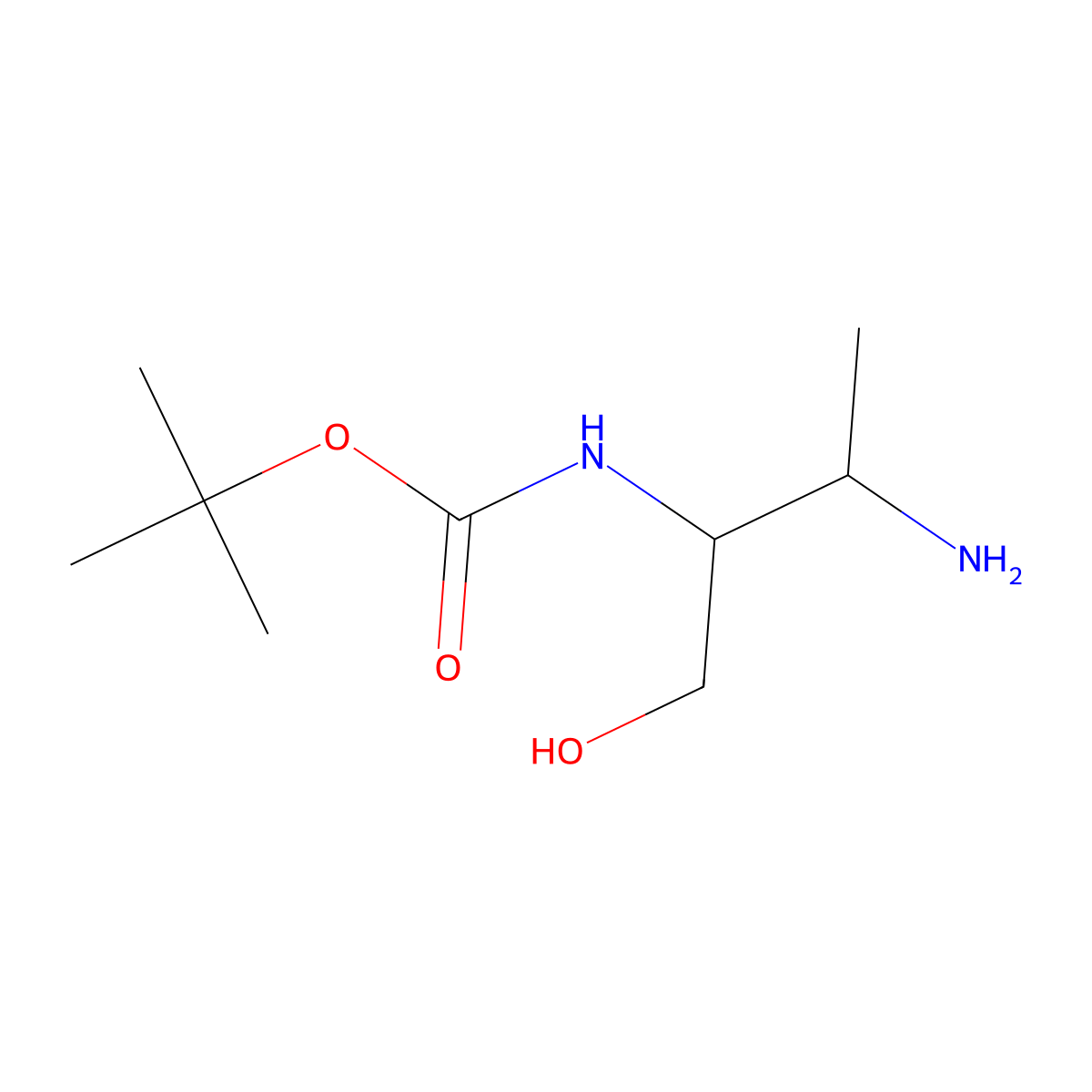 tert-butyl N-[(2S,3S)-3-amino-1-hydroxybutan-2-yl]carbamate molecular structure, CAS 1932262-72-0