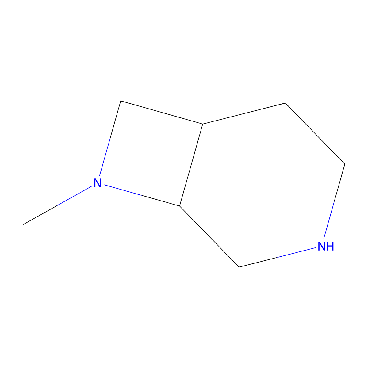 (1S,6R)-8-Methyl-3,8-diazabicyclo[4.2.0]octane molecular structure, CAS 1932278-31-3