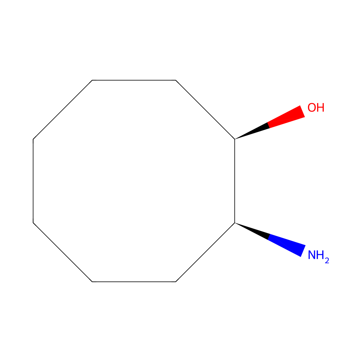 (1R,2S)-2-Amino-cyclooctanol molecular structure, CAS 1932279-45-2