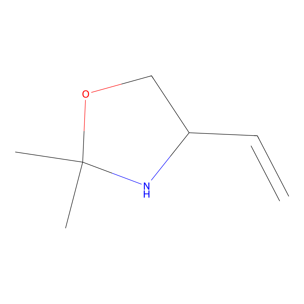 (R)-2,2-dimethyl-4-vinyloxazolidine molecular structure, CAS 1932290-58-8