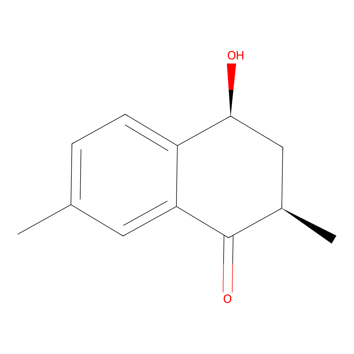 (2R,4S)-3,4-Dihydro-4-hydroxy-2,7-dimethyl-1(2H)-naphthalenone molecular structure, CAS 1932291-56-9