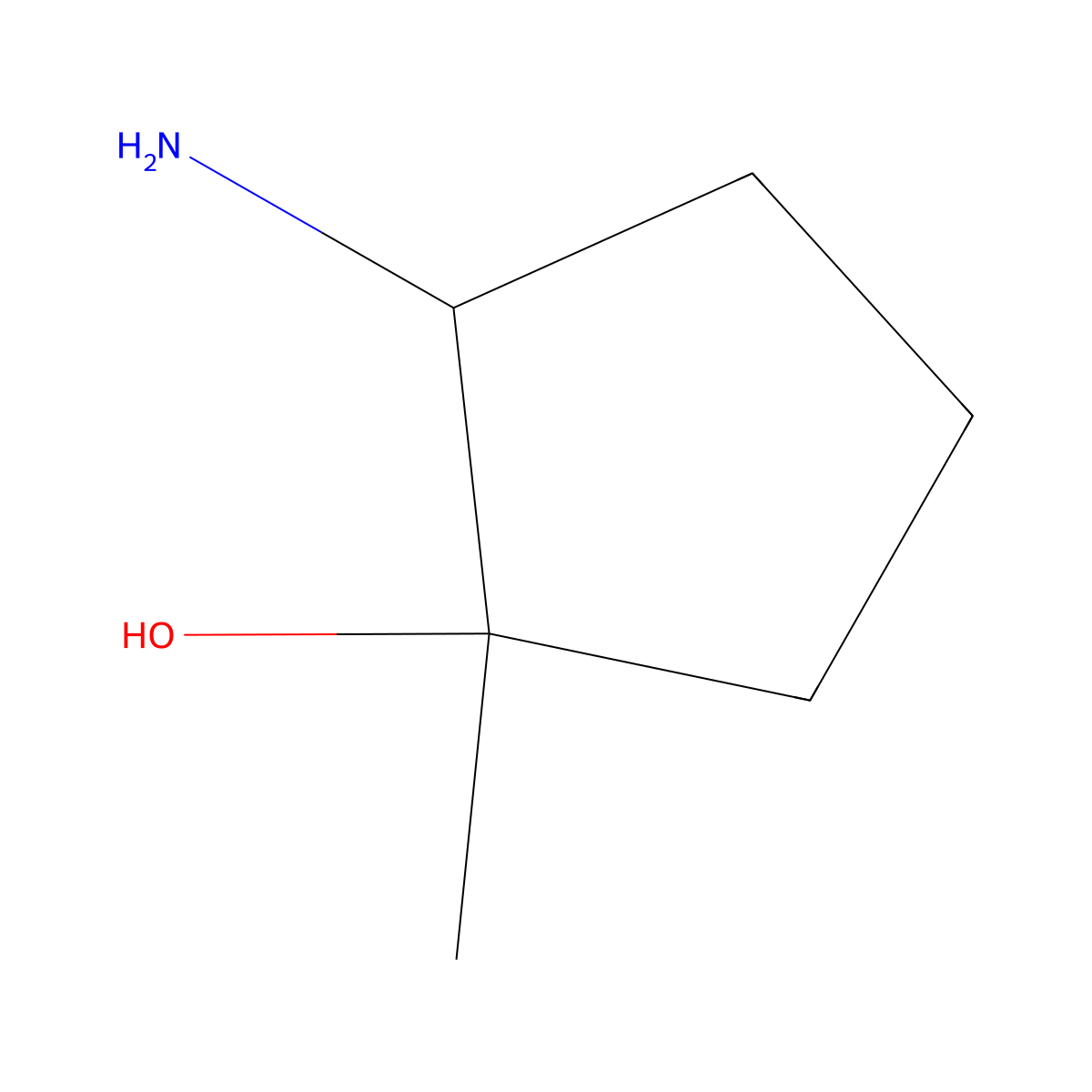 (1S,2S)-2-amino-1-methyl-cyclopentanol molecular structure, CAS 1932297-32-9