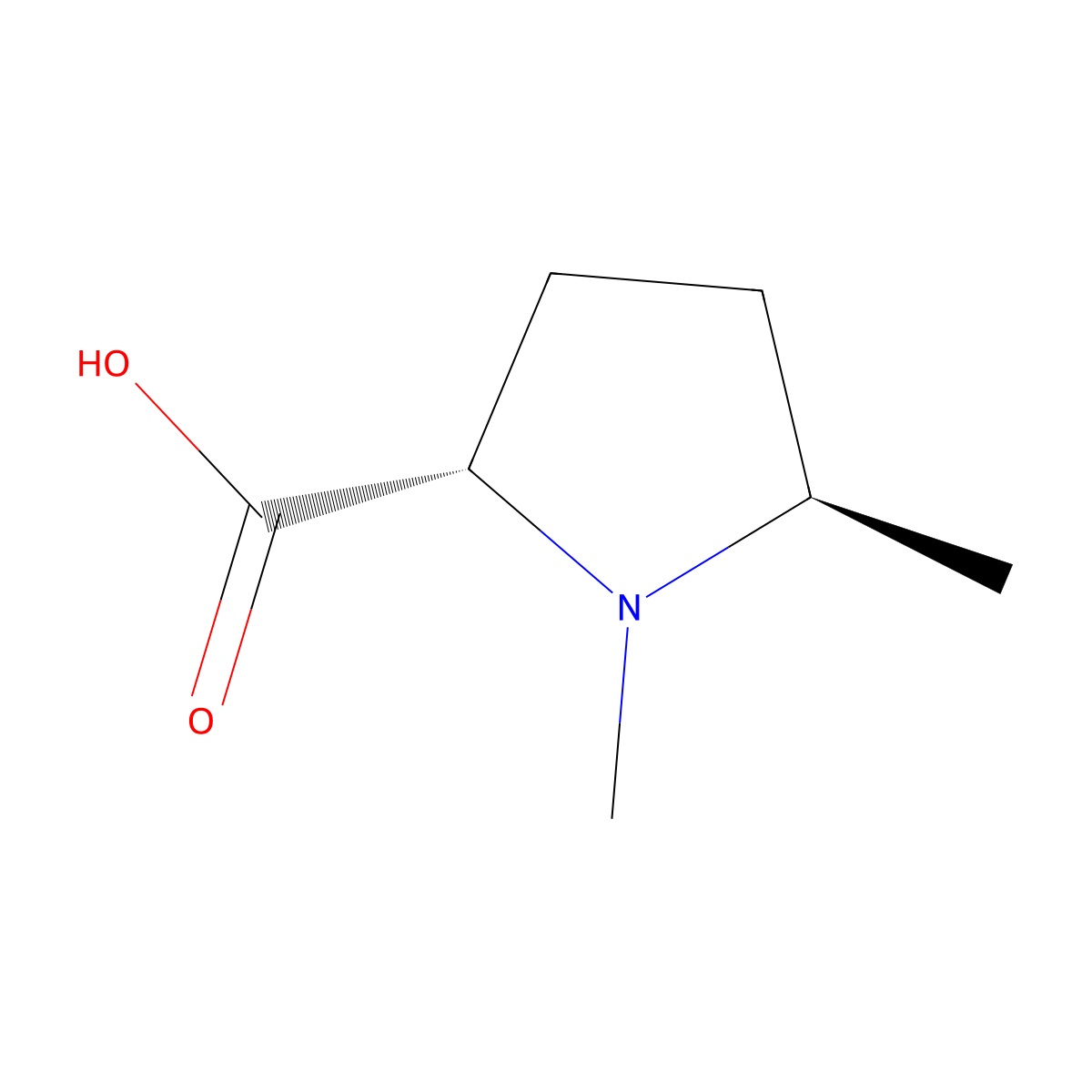 (2S,5R)-1,5-Dimethylpyrrolidine-2-carboxylic acid molecular structure, CAS 1932347-35-7