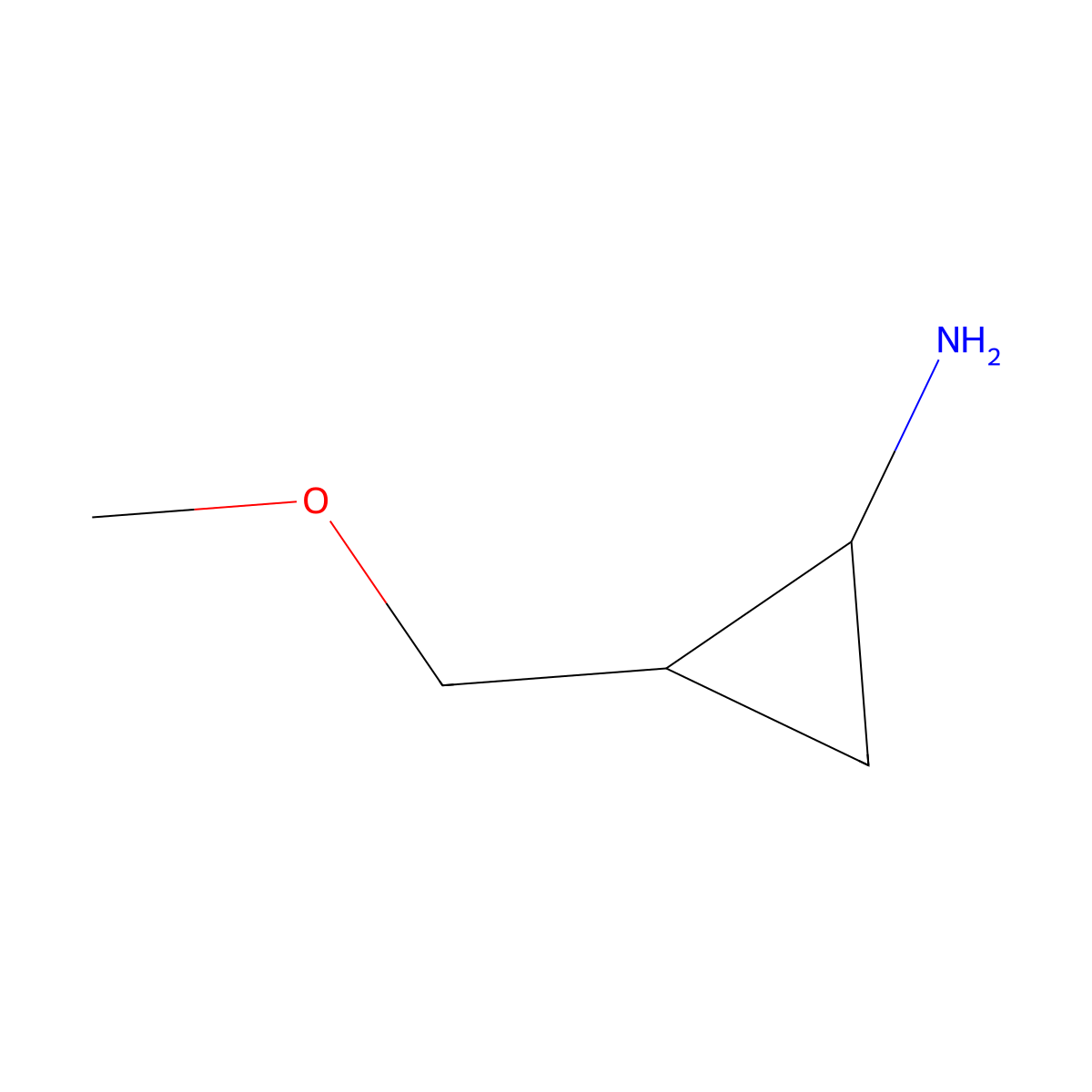(1S,2R)-2-(methoxymethyl)cyclopropanamine molecular structure, CAS 1932353-22-4