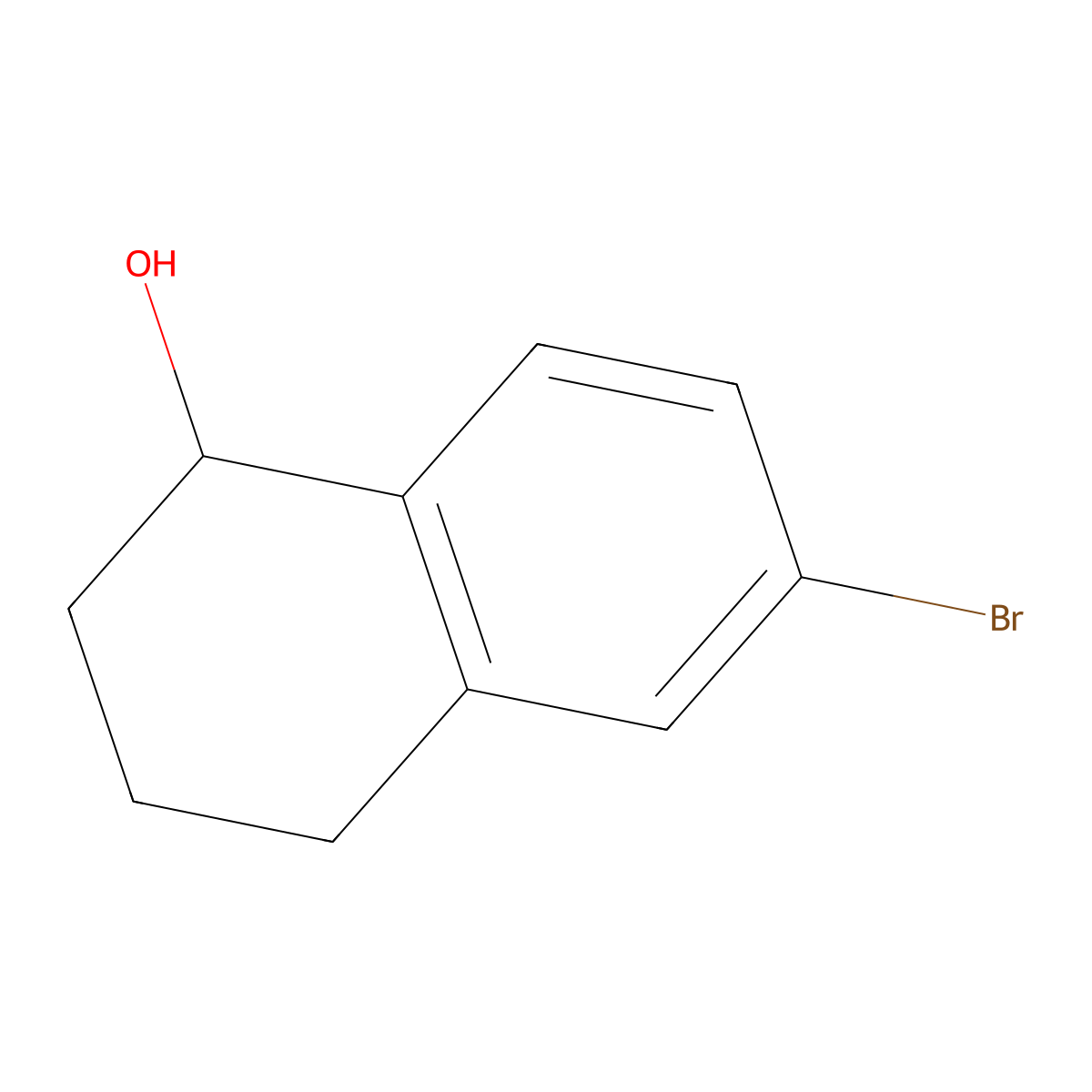 (1S)-6-Bromo-1,2,3,4-tetrahydronaphthalen-1-OL molecular structure, CAS 1932356-18-7