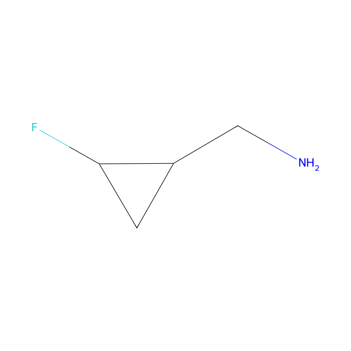 [(1S,2S)-2-fluorocyclopropyl]methanamine molecular structure, CAS 1932367-18-4