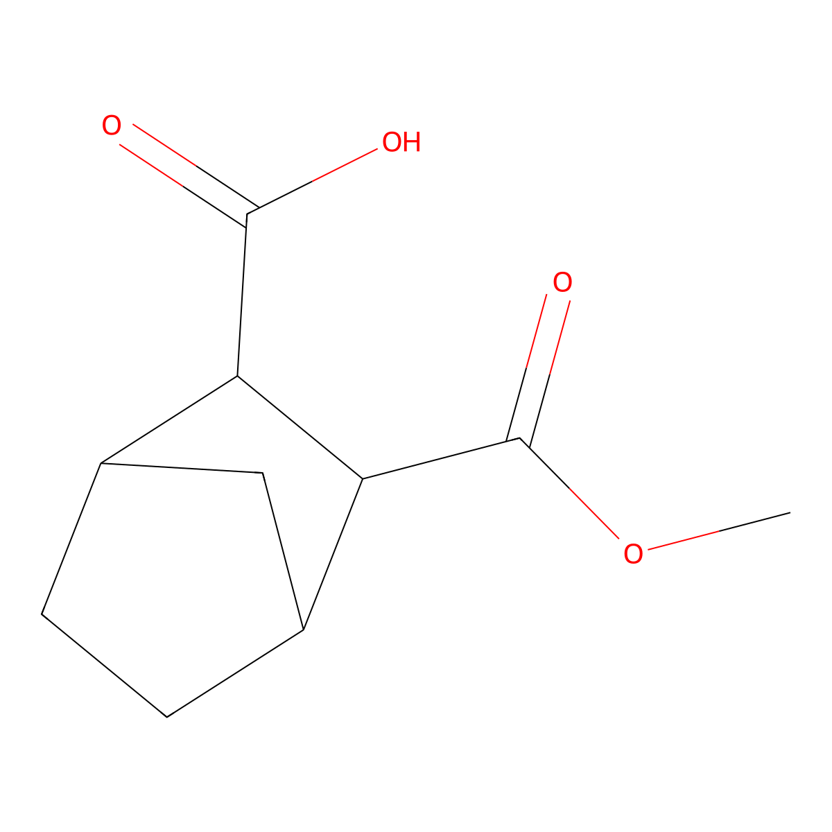 (1R,2S,3R,4S)-3-(Methoxycarbonyl)bicyclo[2.2.1]heptane-2-carboxylic acid molecular structure, CAS 1932368-50-7