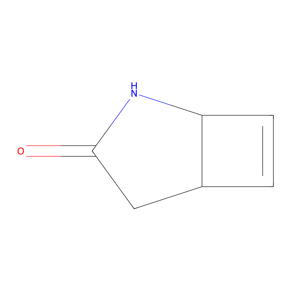 rac-(1R,5S)-2-azabicyclo[3.2.0]hept-6-en-3-one,cis molecular structure, CAS 1932373-62-0