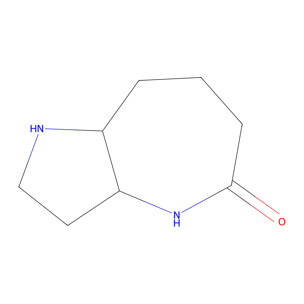 (3aS,8aS)-2,3,3a,4,6,7,8,8a-octahydro-1H-pyrrolo[3,2-b]azepin-5-one molecular structure, CAS 1932405-48-5