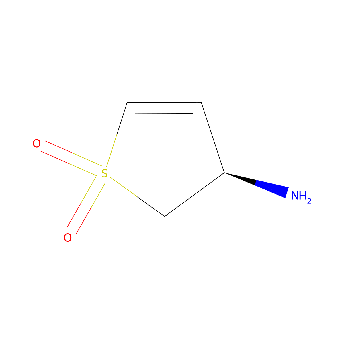 (R)-3-Amino-2,3-dihydrothiophene 1,1-dioxide molecular structure, CAS 1932412-80-0