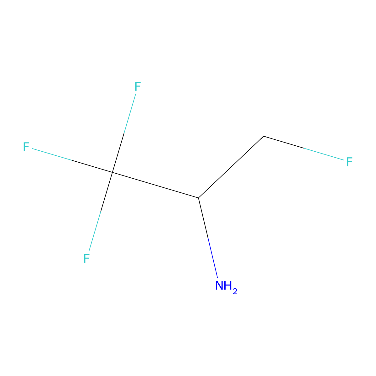 (2r)-1,1,1,3-Tetrafluoropropan-2-amine molecular structure, CAS 1932427-02-5