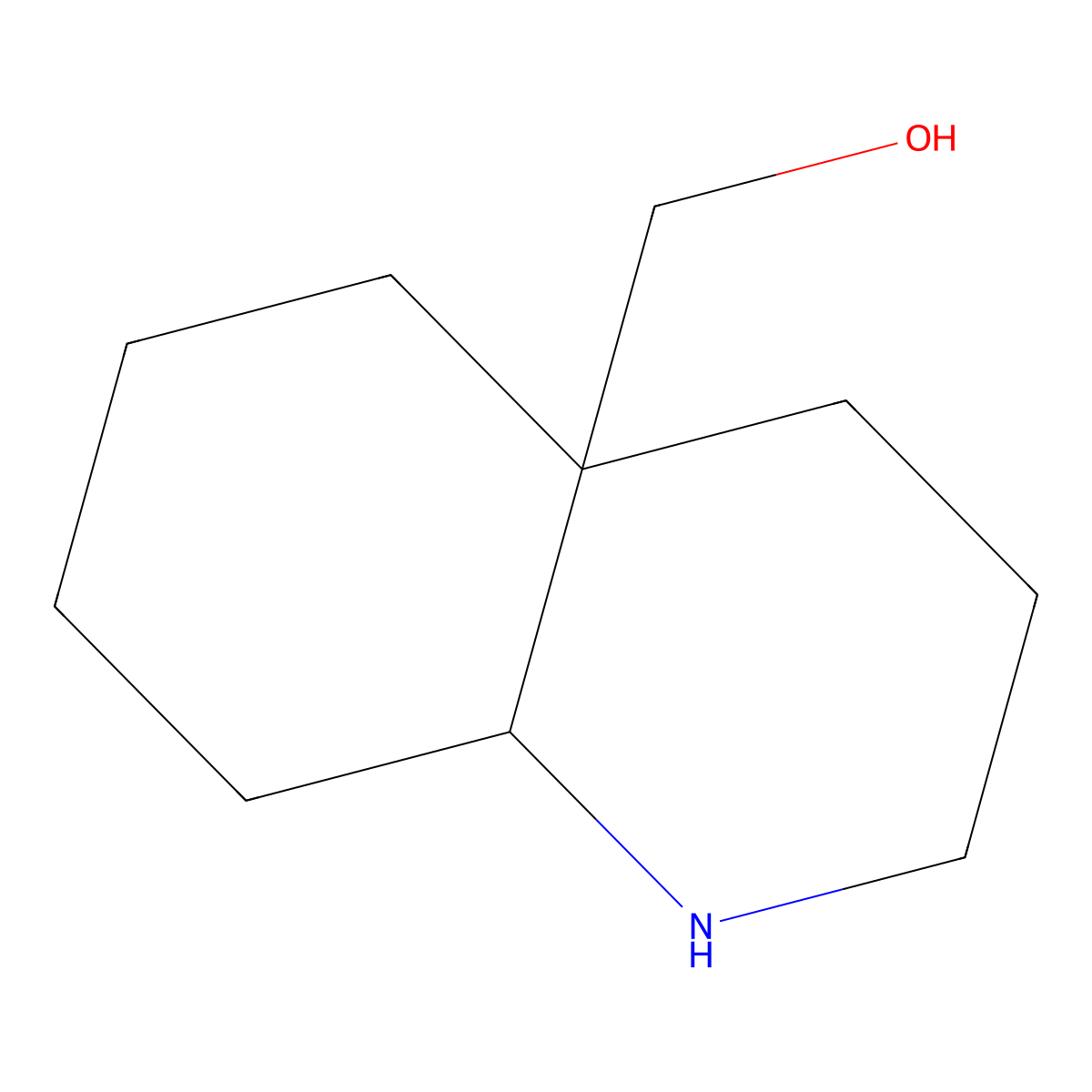 rac-((4aR,8aR)-decahydroquinolin-4a-yl)methanol molecular structure, CAS 1932434-45-1
