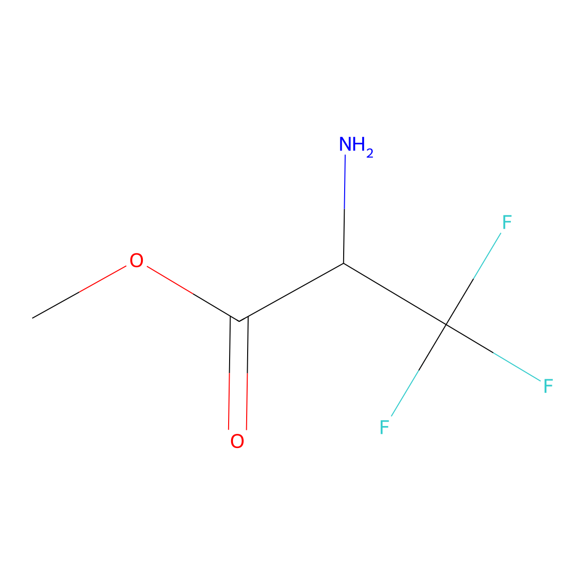 methyl (2S)-2-amino-3,3,3-trifluoropropanoate molecular structure, CAS 1932452-29-3