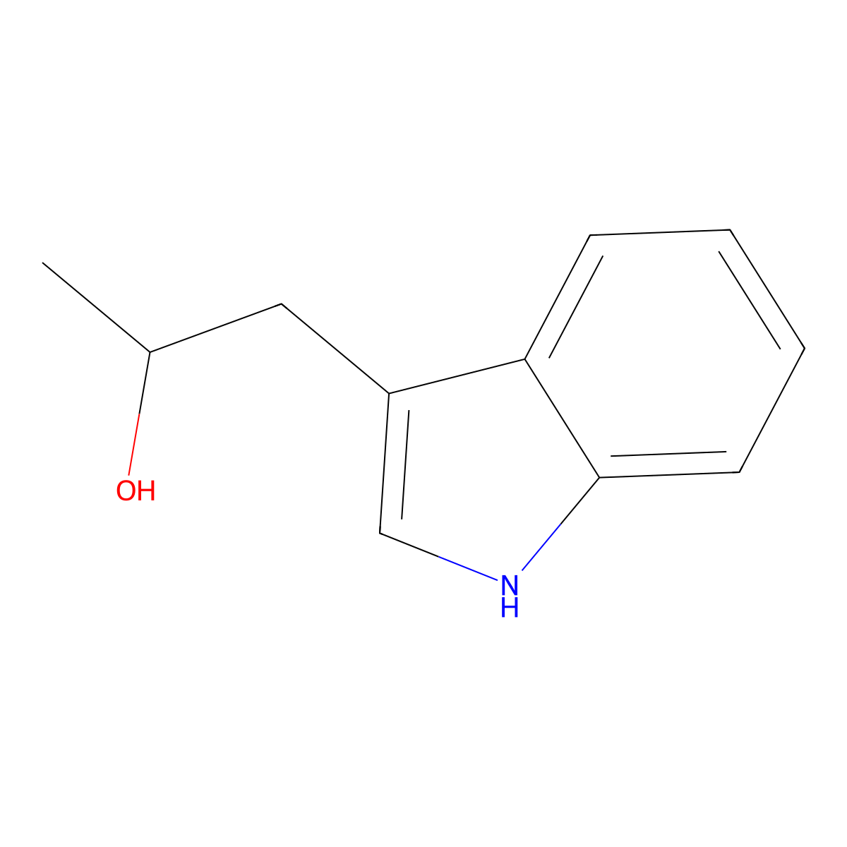 (R)-1-(1H-Indol-3-yl)propan-2-ol molecular structure, CAS 1932457-31-2