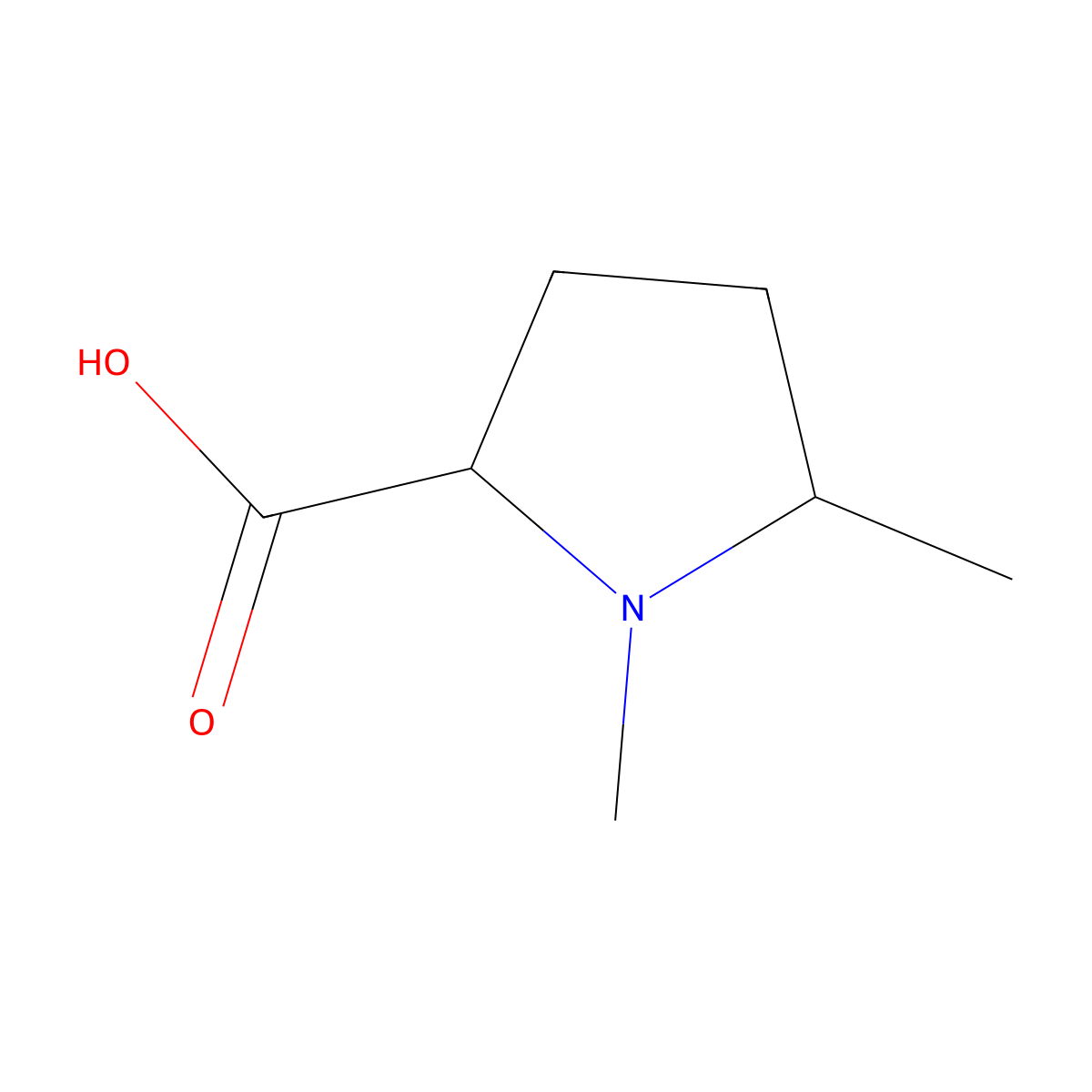 (2S,5S)-1,5-Dimethylpyrrolidine-2-carboxylic acid molecular structure, CAS 1932476-48-6