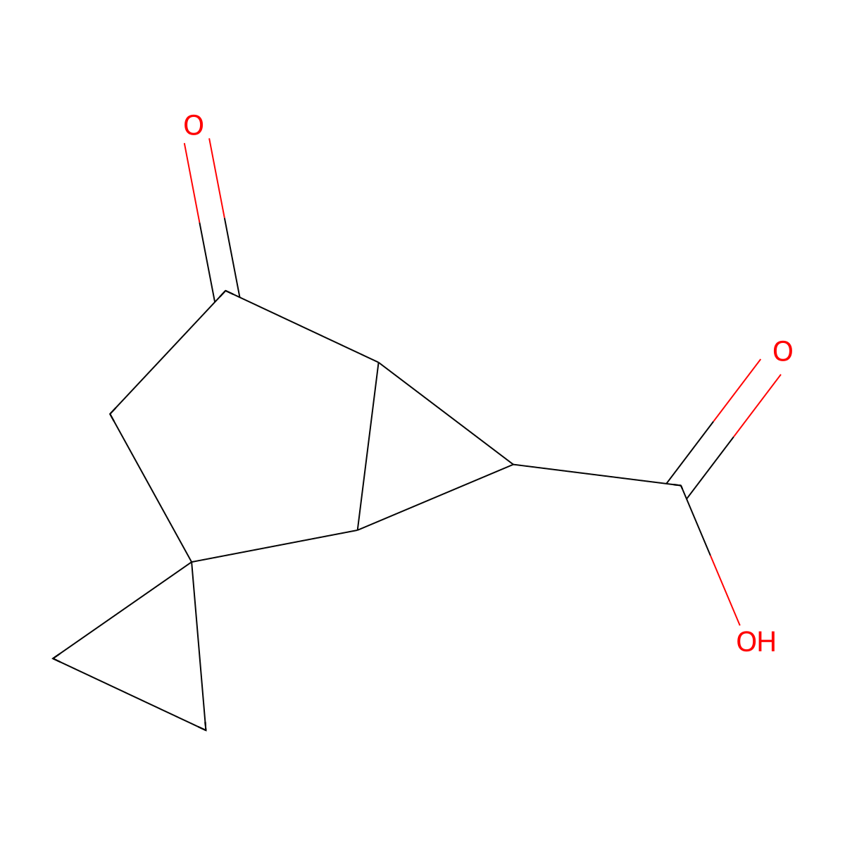 (1R,5S,6S)-4-Oxospiro[bicyclo[3.1.0]hexane-2,1'-cyclopropane]-6-carboxylic acid molecular structure, CAS 1932495-03-8