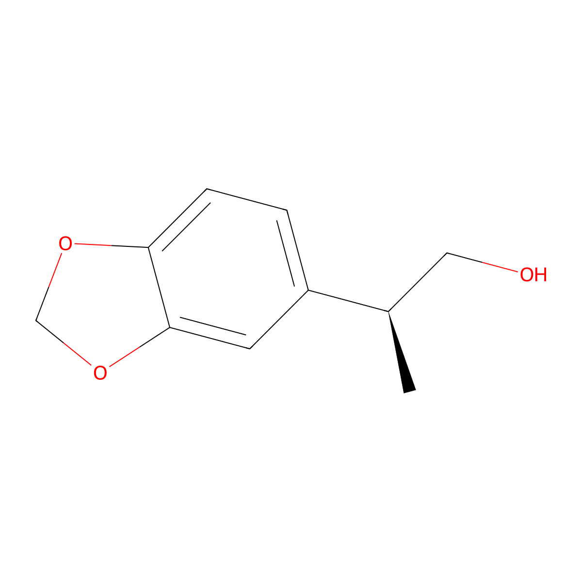 (2S)-2-(1,3-dioxaindan-5-yl)propan-1-ol molecular structure, CAS 1932500-34-9