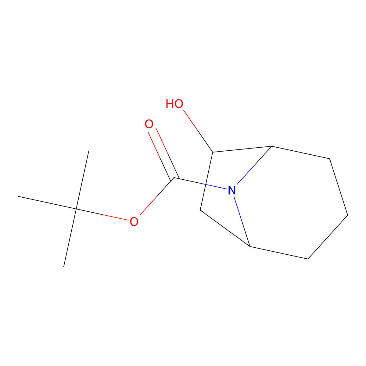 Exo-8-boc-6-hydroxy-8-azabicyclo[3.2.1]octane molecular structure, CAS 1932507-34-0